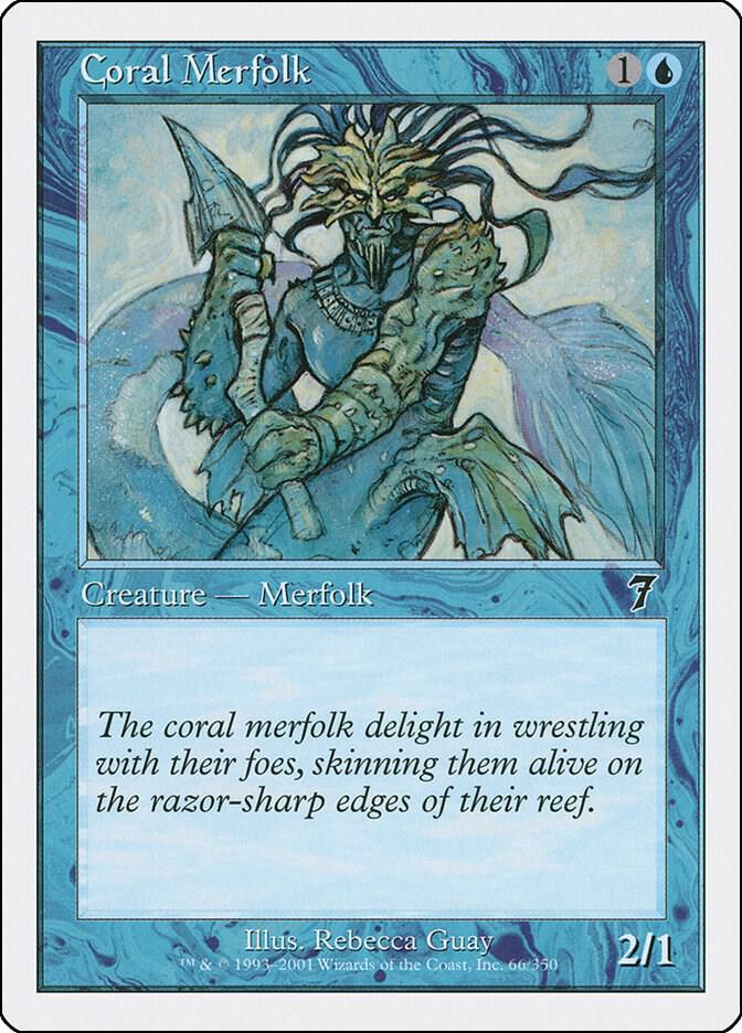 Coral Merfolk (66) [Seventh Edition]