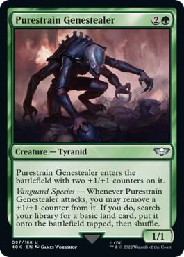 Purestrain Genestealer (Surge Foil) (97) [Warhammer 40,000 Commander]