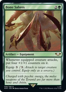 Bone Sabres (Surge Foil) (88) [Warhammer 40,000 Commander]