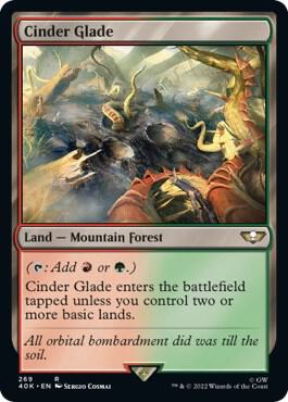 Cinder Glade (Surge Foil) (269) [Warhammer 40,000 Commander]