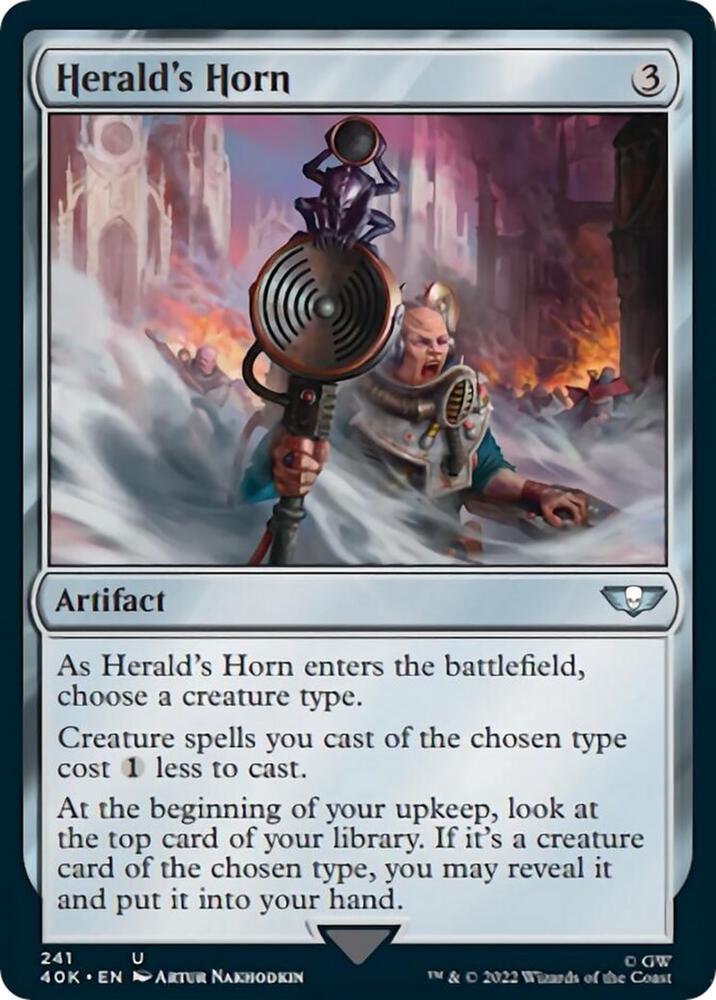 Herald's Horn (Surge Foil) (241) [Warhammer 40,000 Commander]