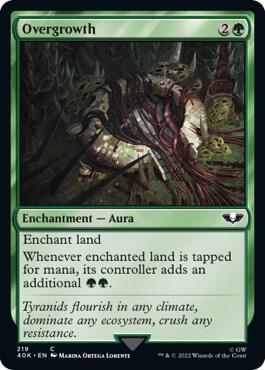 Overgrowth (Surge Foil) (219) [Warhammer 40,000 Commander]