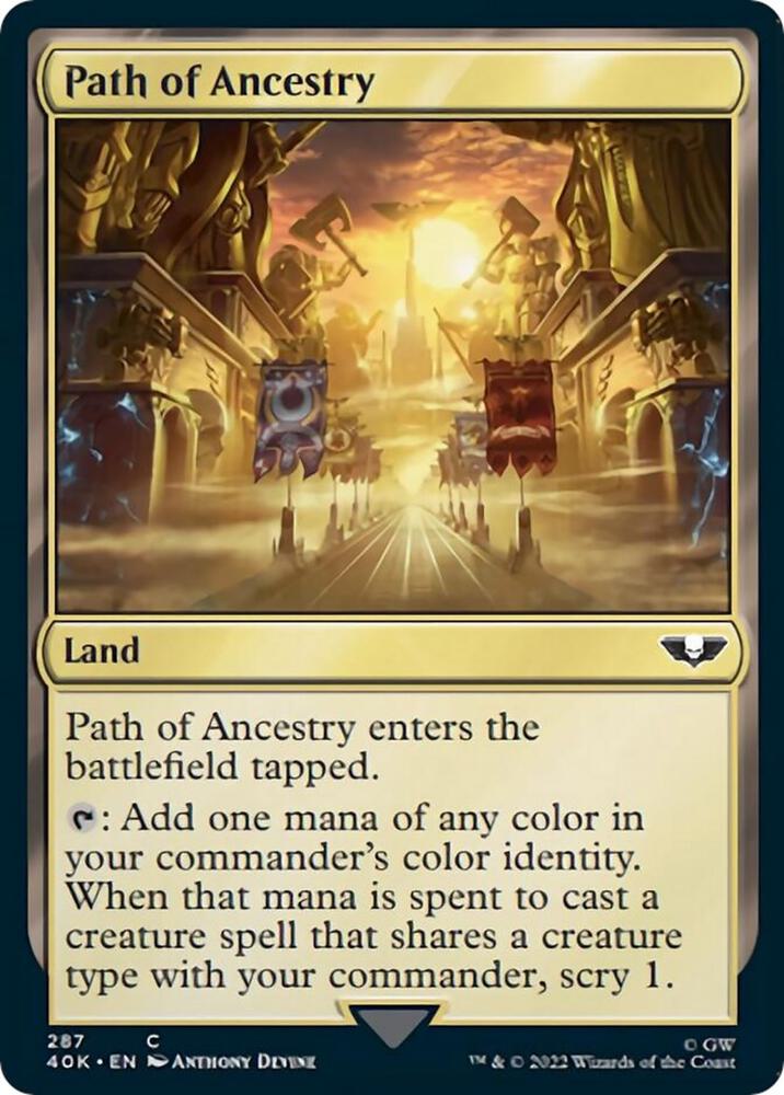 Path of Ancestry (Surge Foil) (287) [Warhammer 40,000 Commander]