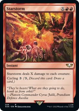 Starstorm (Surge Foil) (208) [Warhammer 40,000 Commander]