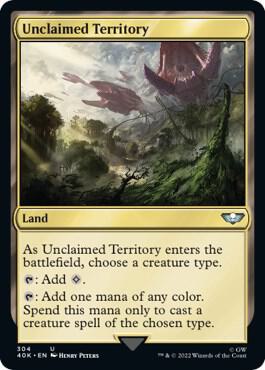 Unclaimed Territory (Surge Foil) (304) [Warhammer 40,000 Commander]