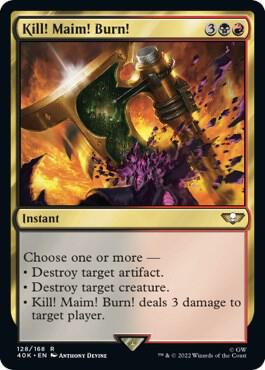 Kill! Maim! Burn! (128) [Warhammer 40,000 Commander]