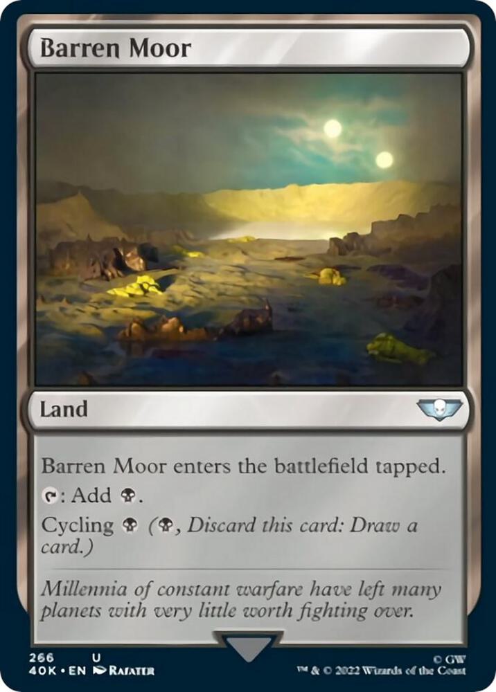 Barren Moor (Surge Foil) (266) [Warhammer 40,000 Commander]