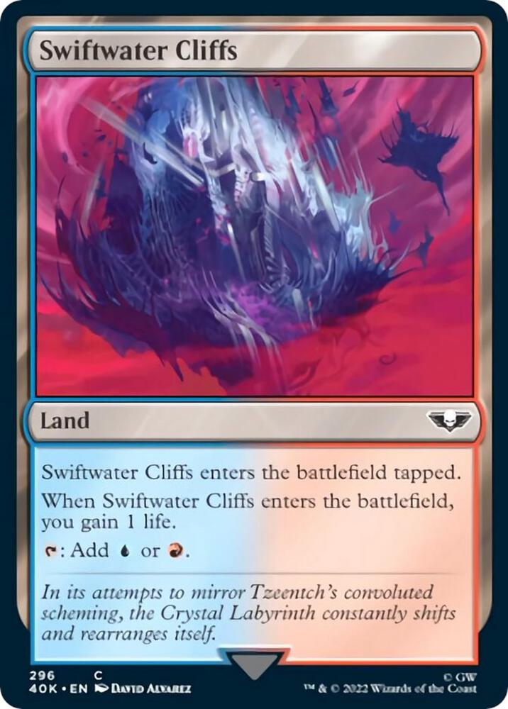 Swiftwater Cliffs (Surge Foil) (296) [Warhammer 40,000 Commander]