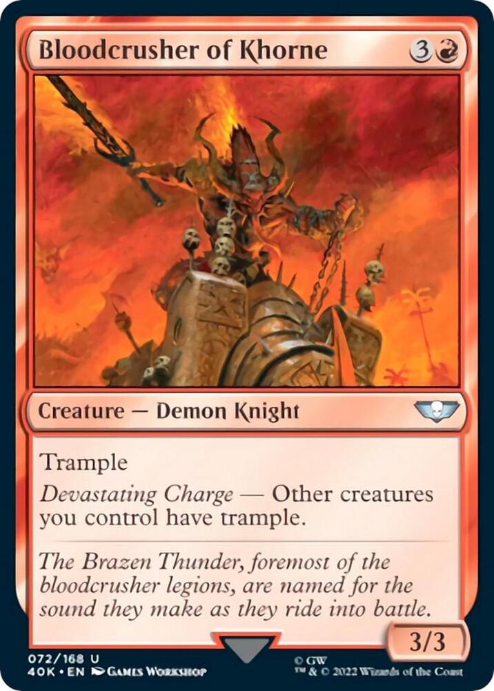 Bloodcrusher of Khorne (72) [Warhammer 40,000 Commander]