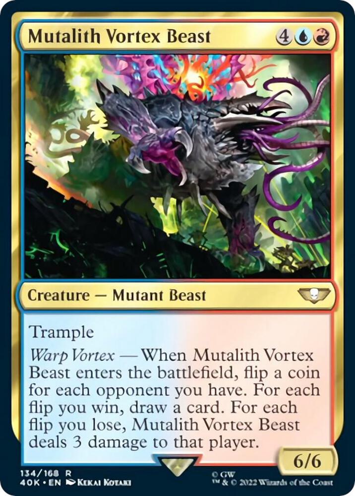 Mutalith Vortex Beast (Surge Foil) (134) [Warhammer 40,000 Commander]