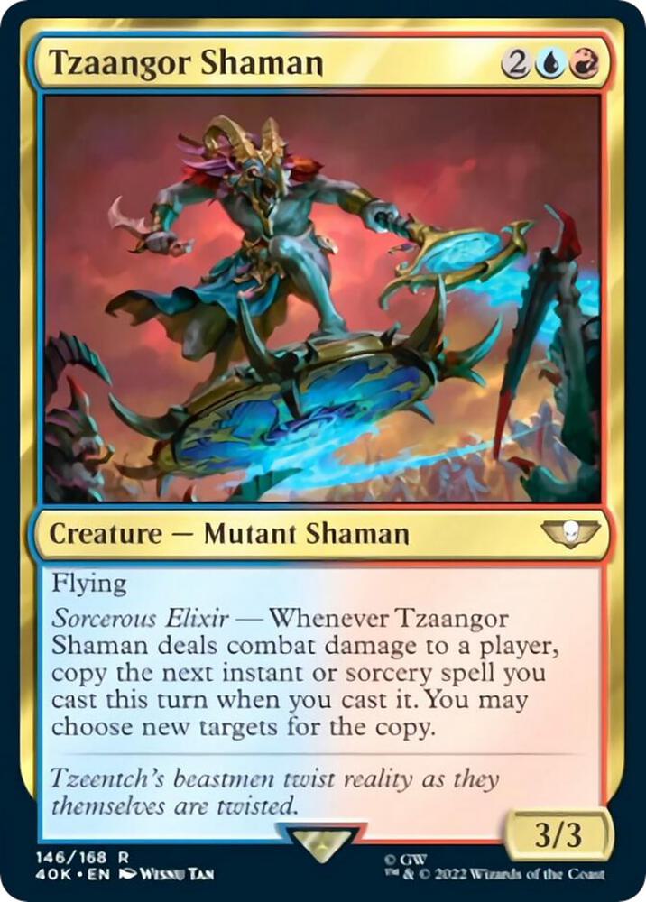 Tzaangor Shaman (Surge Foil) (146) [Warhammer 40,000 Commander]