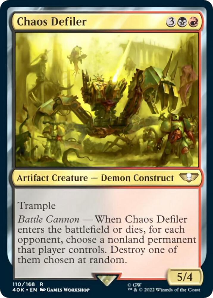 Chaos Defiler (Surge Foil) (110) [Warhammer 40,000 Commander]