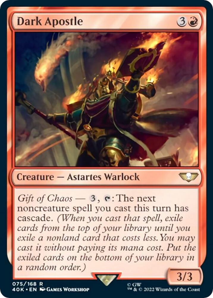 Dark Apostle (Surge Foil) (75) [Warhammer 40,000 Commander]
