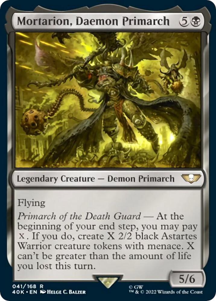 Mortarion, Daemon Primarch (Surge Foil) (41) [Warhammer 40,000 Commander]