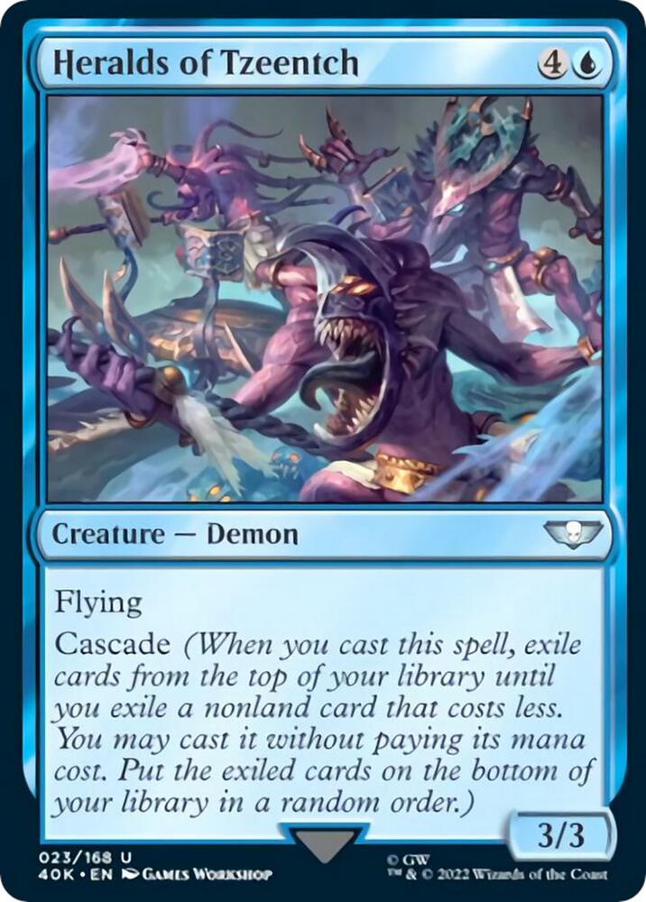 Heralds of Tzeentch (Surge Foil) (23) [Warhammer 40,000 Commander]