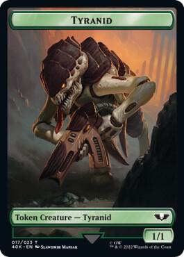 Tyranid (017) // Tyranid Warrior Double-Sided Token (17 // 19) [Warhammer 40,000 Commander]