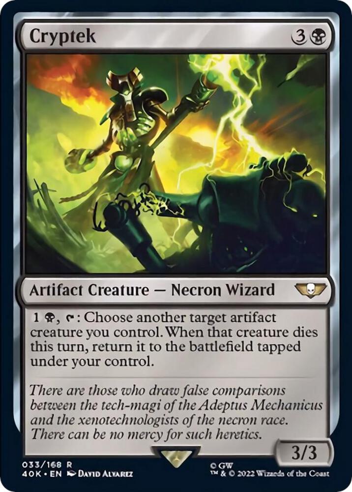 Cryptek (Surge Foil) (33) [Warhammer 40,000 Commander]