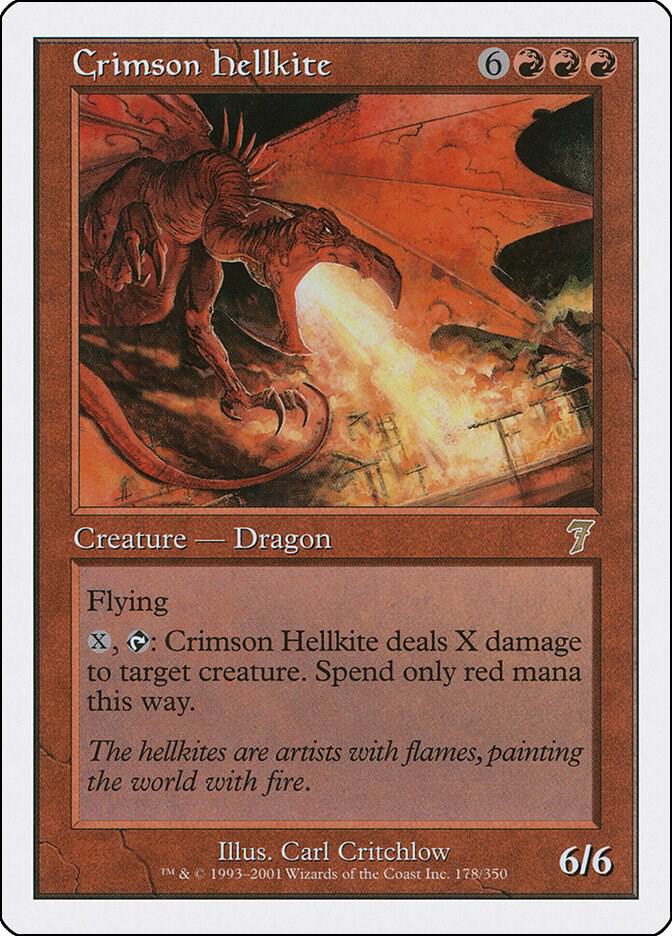Crimson Hellkite (178) [Seventh Edition]