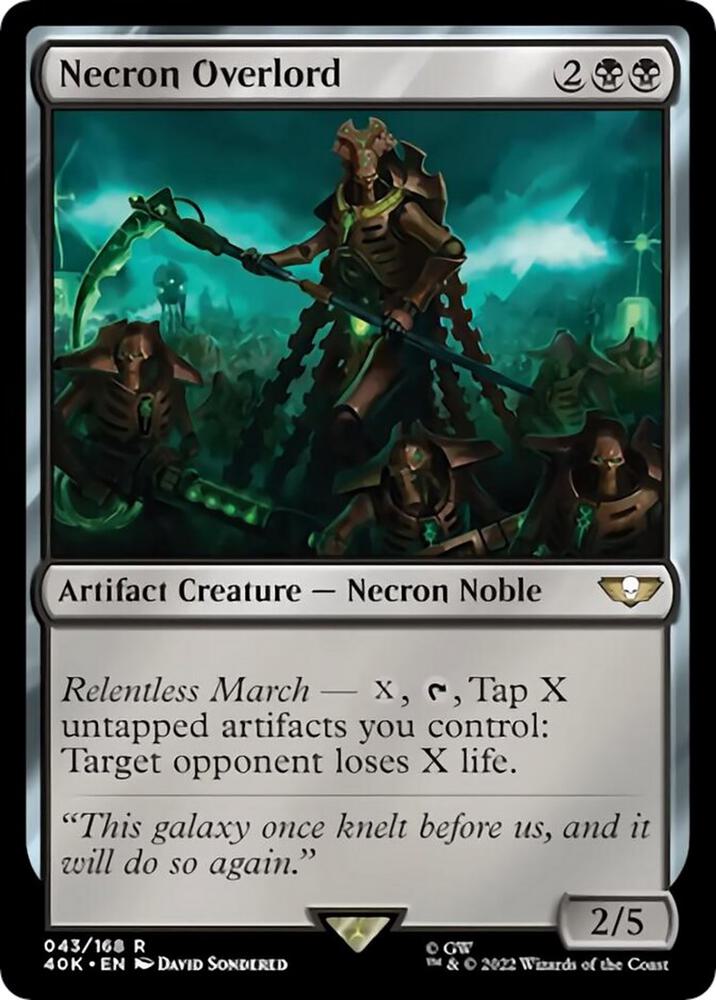 Necron Overlord (43) [Warhammer 40,000 Commander]