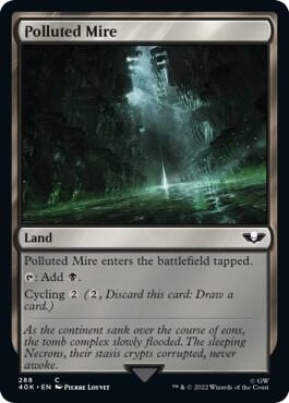 Polluted Mire (Surge Foil) (288) [Warhammer 40,000 Commander]