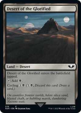 Desert of the Glorified (Surge Foil) (275) [Warhammer 40,000 Commander]