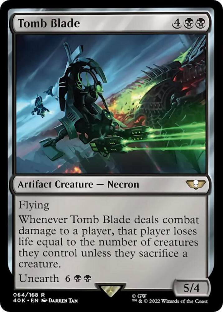 Tomb Blade (Surge Foil) (64) [Warhammer 40,000 Commander]