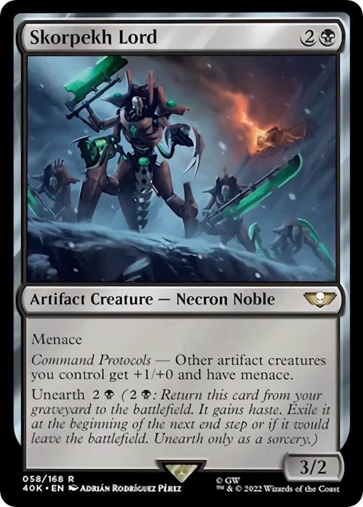 Skorpekh Lord (Surge Foil) (58) [Warhammer 40,000 Commander]