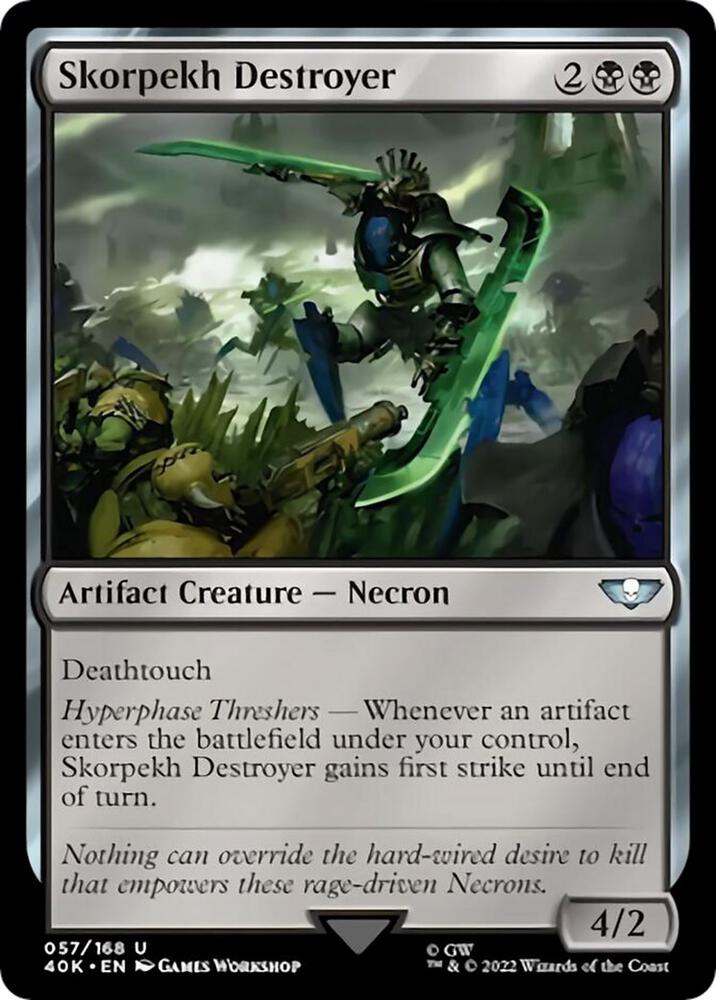 Skorpekh Destroyer (Surge Foil) (57) [Warhammer 40,000 Commander]