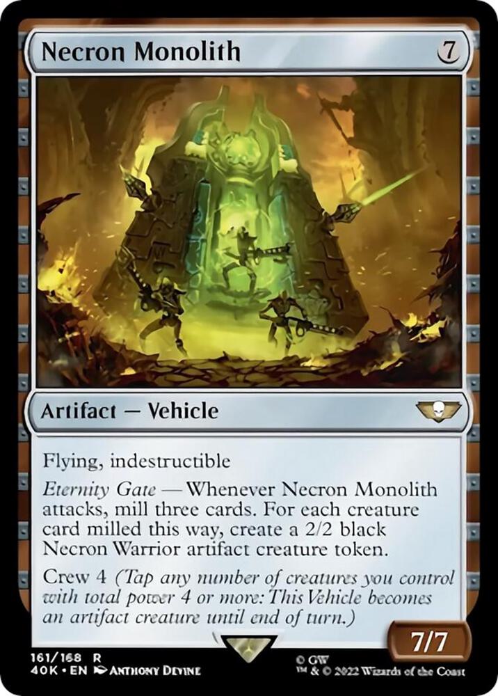 Necron Monolith (Surge Foil) (161) [Warhammer 40,000 Commander]