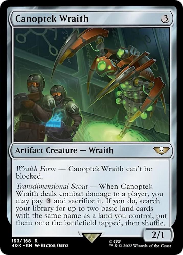 Canoptek Wraith (Surge Foil) (153) [Warhammer 40,000 Commander]