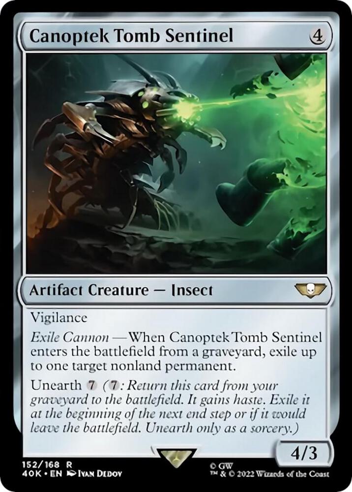 Canoptek Tomb Sentinel (Surge Foil) (152) [Warhammer 40,000 Commander]