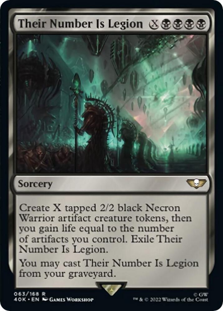 Their Number Is Legion (Surge Foil) (63) [Warhammer 40,000 Commander]