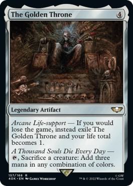The Golden Throne (Surge Foil) (157) [Warhammer 40,000 Commander]