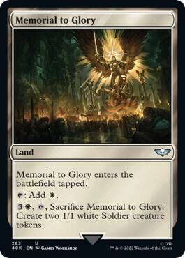 Memorial to Glory (Surge Foil) (283) [Warhammer 40,000 Commander]