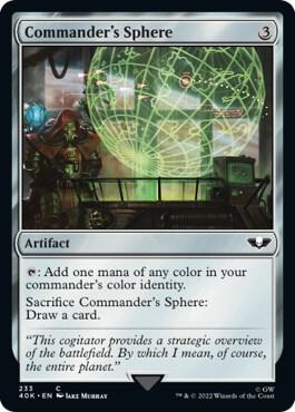 Commander's Sphere (233) (Surge Foil) [Warhammer 40,000 Commander]