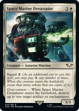 Space Marine Devastator (Surge Foil) (14) [Warhammer 40,000 Commander]