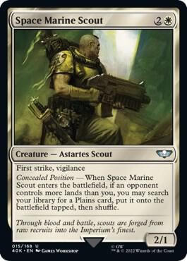 Space Marine Scout (Surge Foil) (15) [Warhammer 40,000 Commander]