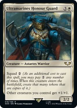 Ultramarines Honour Guard (Surge Foil) (18) [Warhammer 40,000 Commander]