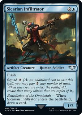 Sicarian Infiltrator (Surge Foil) (25) [Warhammer 40,000 Commander]