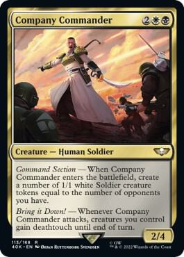 Company Commander (Surge Foil) (113) [Warhammer 40,000 Commander]