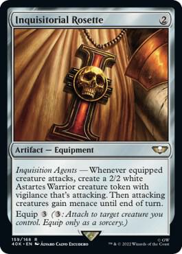 Inquisitorial Rosette (Surge Foil) (159) [Warhammer 40,000 Commander]