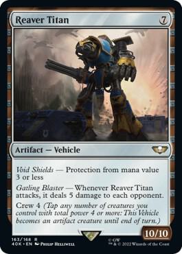 Reaver Titan (Surge Foil) (163) [Warhammer 40,000 Commander]