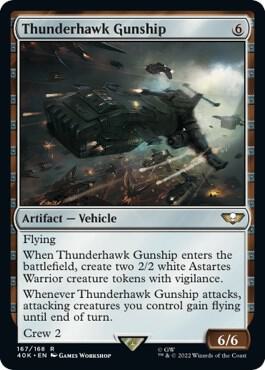 Thunderhawk Gunship (Surge Foil) (167) [Warhammer 40,000 Commander]