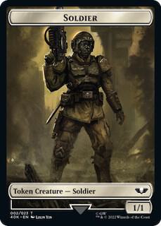 Soldier (002) // Zephyrim Double-Sided Token (2 // 7) [Warhammer 40,000 Commander]