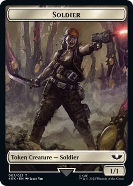 Soldier (003) // Sicarian Infiltrator Double-Sided Token (3 // 8) [Warhammer 40,000 Commander]