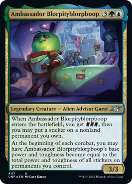 Ambassador Blorpityblorpboop (Galaxy Foil) (447) [Unfinity]