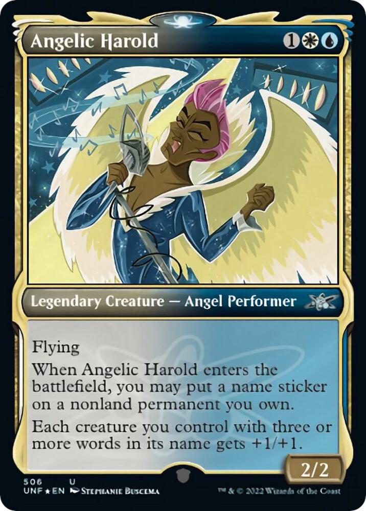 Angelic Harold (Showcase) (Galaxy Foil) (506) [Unfinity] [Showcase]