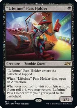 "Lifetime" Pass Holder (Galaxy Foil) (365) [Unfinity]