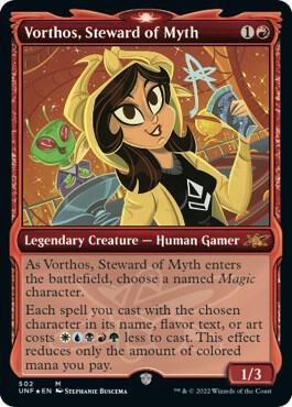 Vorthos, Steward of Myth (Showcase) (Galaxy Foil) (502) [Unfinity] [Showcase]