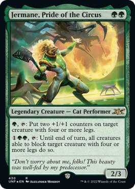 Jermane, Pride of the Circus (Galaxy Foil) (430) [Unfinity]